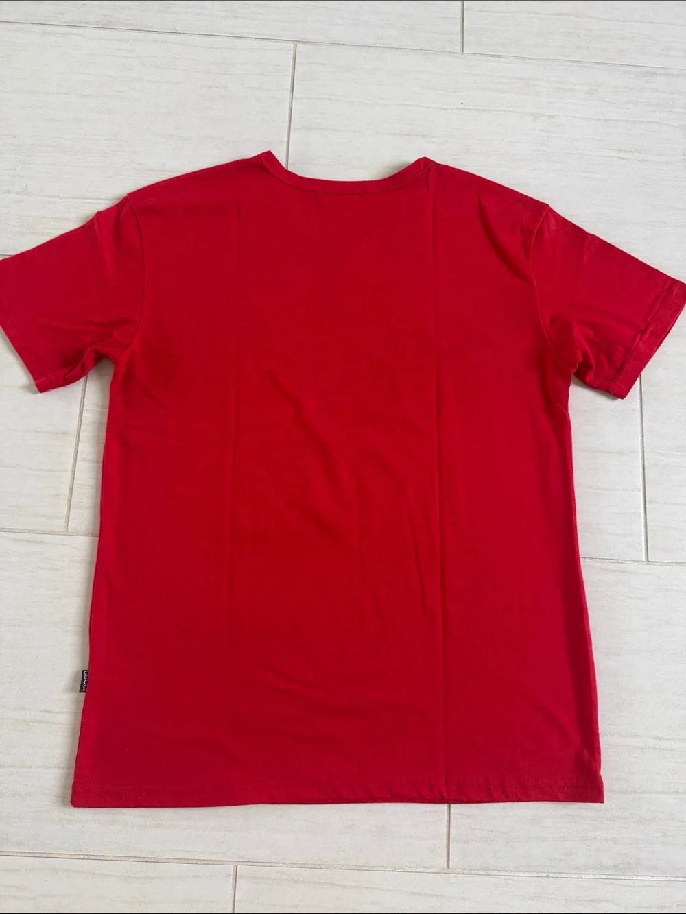 Gucci Red Short-Sleeve Tee with Green Logo Crest